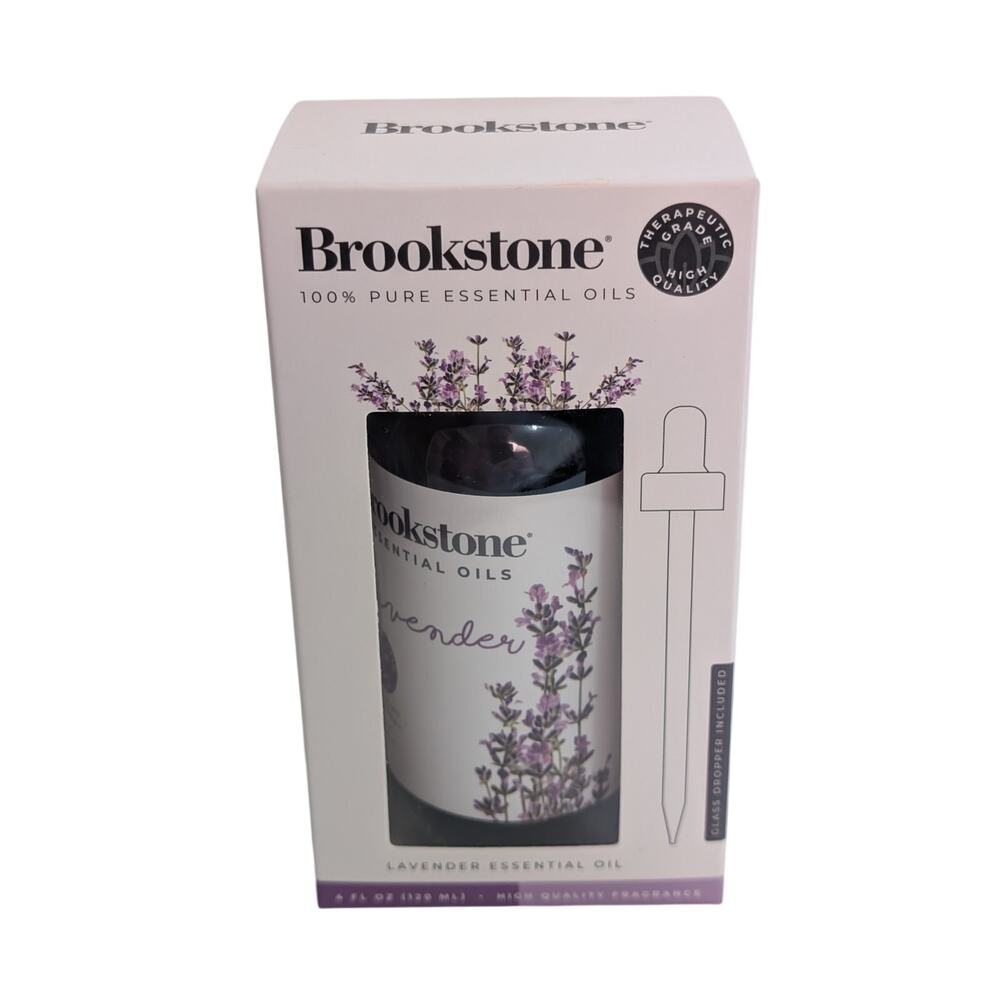 100% Lavender Essential Oil 4oz by Brookstone - Includes dropper!